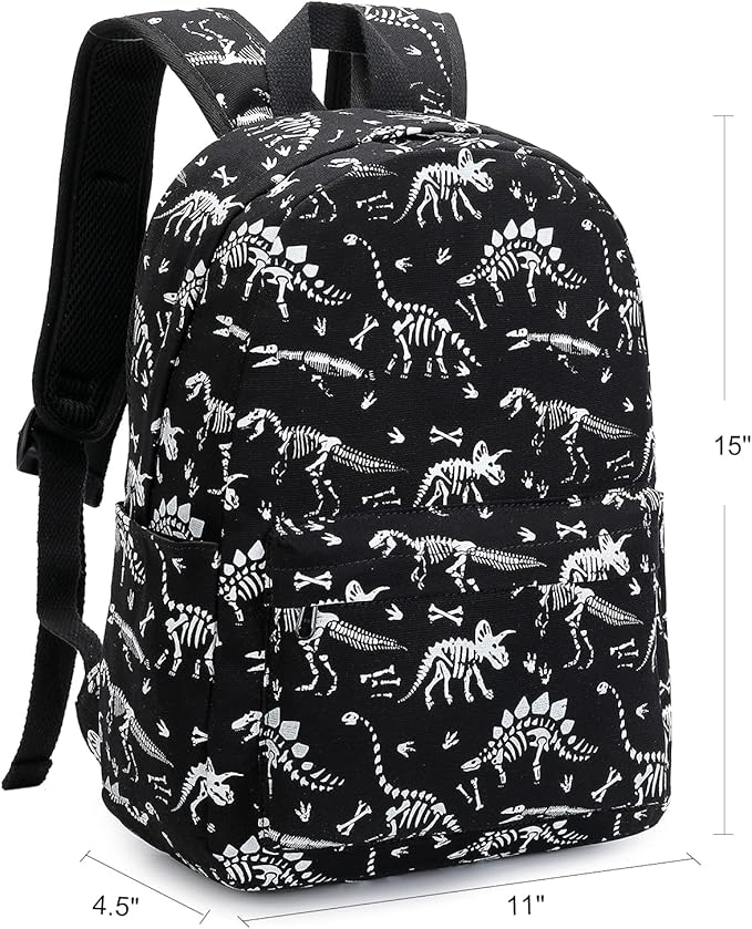 LEDAOU Kids School Backpack with Lunch Box for Boy Kindergarten BookBag School Bag Preschool Kindergarten Toddler Backpack (Luminous)