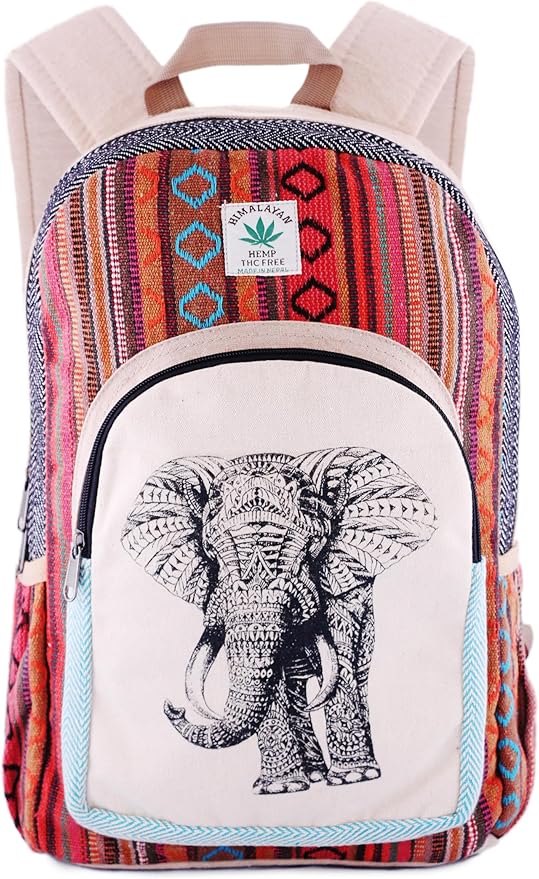 Anitya Hemp Backpack, Multi-Functional Pockets, Eco-Friendly, Unisex, Hiking Daypack, Durable Rucksack (AHLB012)