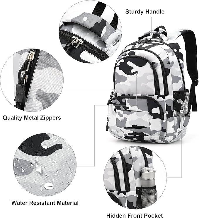rickyh style Lightweight Elementary Durable Backpack Student Kids Waterproof Backpack