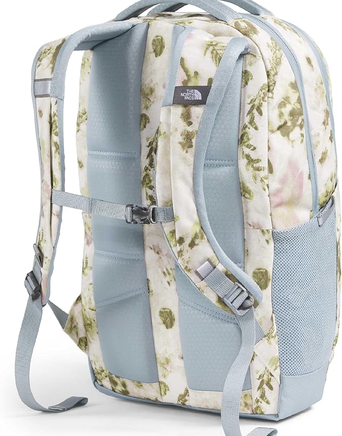 The North Face Women's Jester Everyday Laptop Backpack - Commuter Travel Bag, Laptop Sleeve, Water-Repellent, Desert Stone Floral Dye Print/Frost Grey, One Size