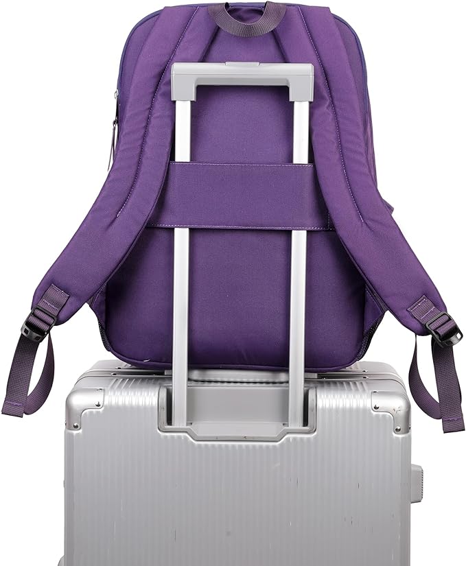 abshoo 32L Big Student Laptop Backpack For College Women Middle High School Teen Girls Bookbag Travel Backpack Daypack (Purple)
