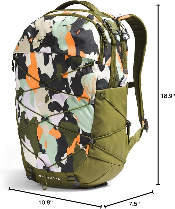 The North Face Women's Borealis Commuter Laptop Backpack, Forest Olive Grounded Floral Print/Forest Olive, One Size