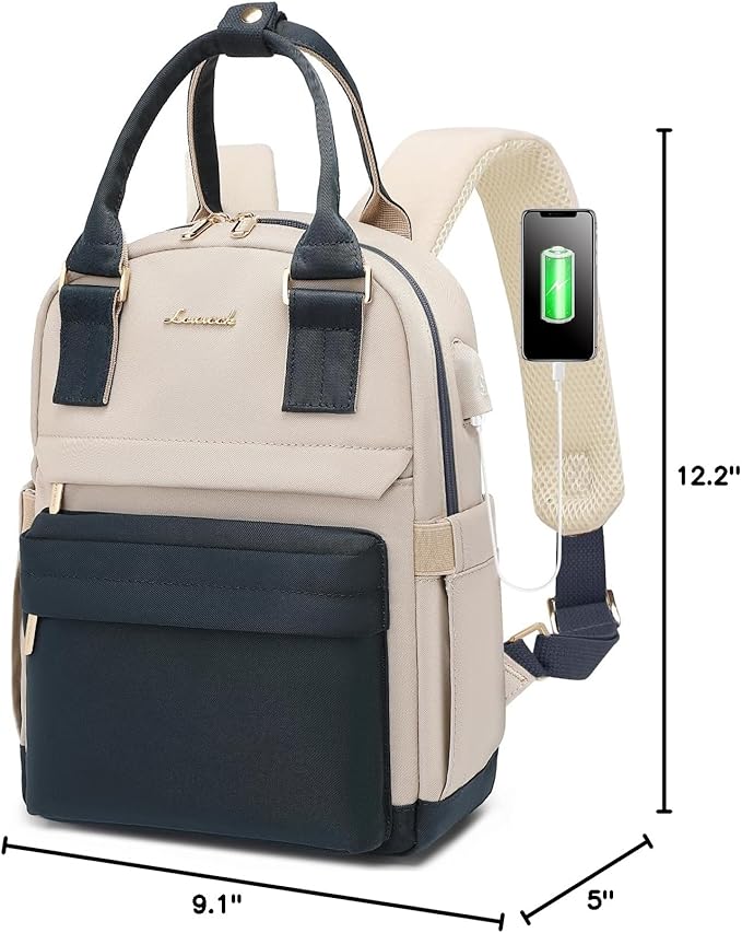 LOVEVOOK Mini Backpack for Women Stylish Waterproof Backpack Purse with USB Port, Cute Daypack for College Travel Party