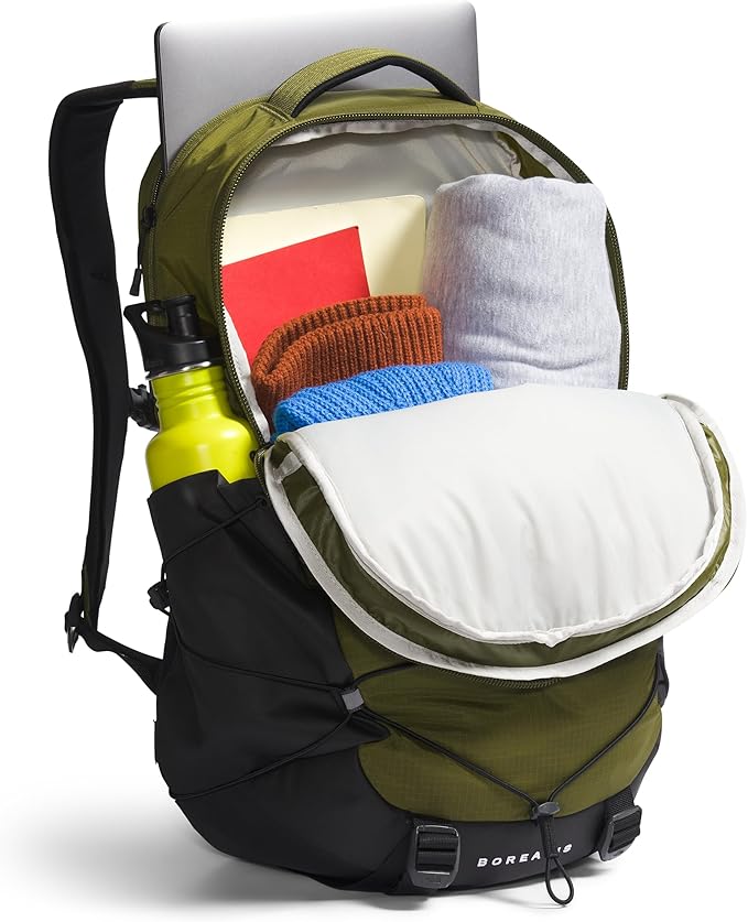 THE NORTH FACE Borealis Commuter Laptop Backpack, Forest Olive/TNF Black, One Size