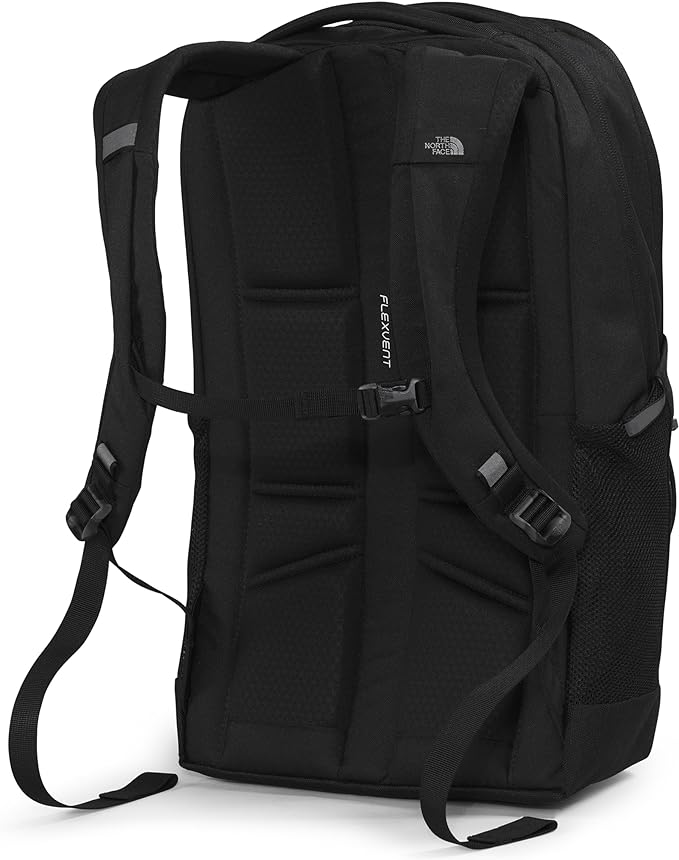 THE NORTH FACE Women's Jester Luxe Everyday Laptop Backpack, TNF Black/Burnt Coral Metallic, One Size