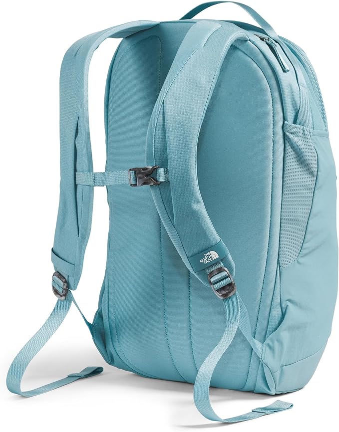 The North Face Women's Isabella 3.0 Backpack | Everyday Travel Bag with 16" Laptop Sleeve, Water-Repellent Finish, Women-Specific Fit, Blue Eclipse Light Heather/TNF White, One Size