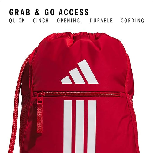 adidas Alliance Sackpack – Drawstring Backpack for Sports, Small Gym Bag