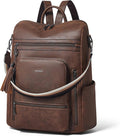 Shrrie Vegan Leather Laptop Backpack for Women 15.6 inch Work Backpack Fashion Travel Backpack Purse for Business College