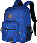 Goloni Lightweight Laptop Backpack 1.1Lbs, 36L Wear-Resistant Water Resistant Backpack with Laptop Compartment for Men Women, College Work Travel Bookbag,Starry Sky Blue