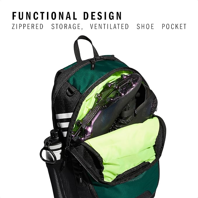 adidas Stadium 3 Soccer Backpack with Ball Pocket, 36L
