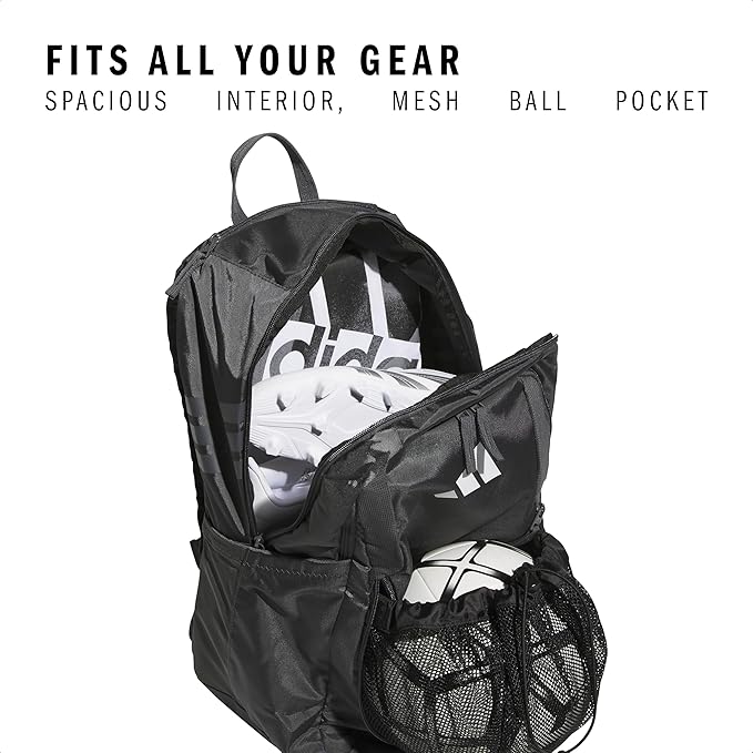 adidas Stadium 3 Soccer Backpack with Ball Pocket, 36L