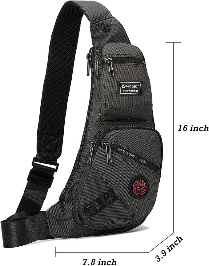 NICGID Sling Bag Chest Shoulder Backpack Crossbody Bags Casual Daypack for Men Women