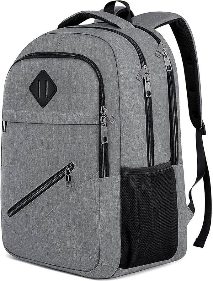 BIKROD Backpack for Men and Women, School Backpacks for Teen Boys & Girls, Student Bookbag Fits 15.6 Inch Laptop, Water Resistant Travel Backpack, Sturdy Anti Theft Computer Bag Gifts