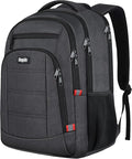 Backpack for Men,School Backpack for boys teens,Travel laptop backpack with Reinforced Straps,Water Resistant business Work college bookbag,book bag Fits 15.6 Inch,Black Back Pack
