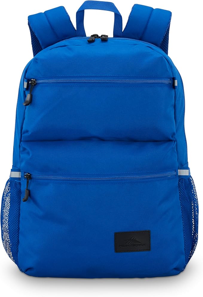 High Sierra Everclass Backpack - Travel or Work Laptop Bookbag with 360° Reflectivity, Dual Water Bottle Pockets & Fits Laptops Up To 15.6”, One Size, Cosmic Blue
