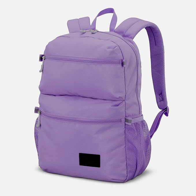 High Sierra Everclass Backpack - Travel or Work Laptop Bookbag with 360° Reflectivity, Dual Water Bottle Pockets & Fits Laptops Up To 15.6”, One Size, Light Purple