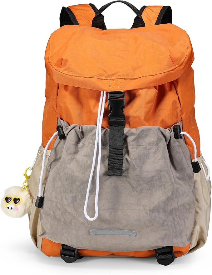 Drawstring Backpack for Teen Girls Boys, Work College Travel 17 Inch Laptop Backpack, Cute Back to School Bookbag, Casual Daypack for Middle High School University Daily Use Gym