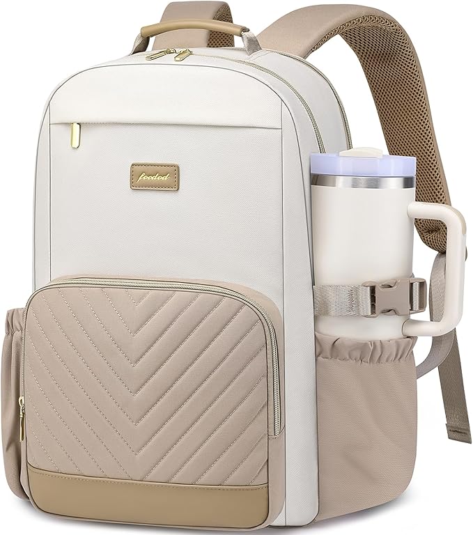 Laptop Backpack for Women Bookbag: 17 inch Work Backpacks with Pouch Pocket for Large Capacity Cup & USB Charger College Book Bag Travel Business Nurse Teacher Bookbags Anti-theft Back Pack