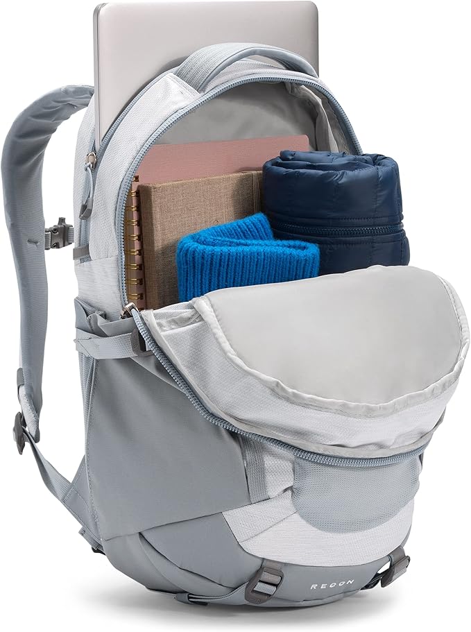 The North Face Women's Recon Everyday Laptop Backpack, TNF White Metallic Mélange/Mid Grey, One Size