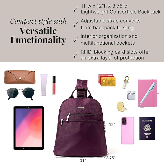 Baggallini Essential Convertible Backpack