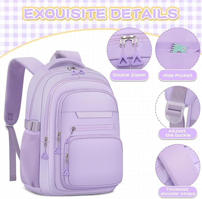 Cute Backpack for School Girls Aesthetic Backpack Women College Bookbag Large Students Laptop Bag Travel Casual Daypack