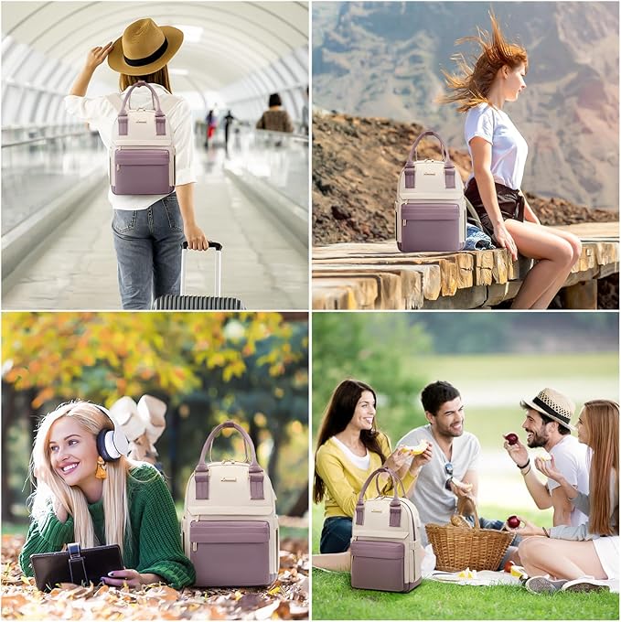LOVEVOOK Mini Backpack for Women Stylish Waterproof Backpack Purse with USB Port, Cute Daypack for College Travel Party