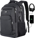 Paude Backpack for Men and Women,17.3 inch School Backpack for Teens,Travel Laptop Backpack with USB Charging port for Business College Travel