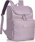 Women's Insulated Lunch Backpack for 15.6"Computer, Soft Backpack Coolers LeakProof Travel Cooler Bag Waterproof Lunch Picnic Beach Work Trip Thermal Bag Drink Beverage Beer (Heathered Lilac)