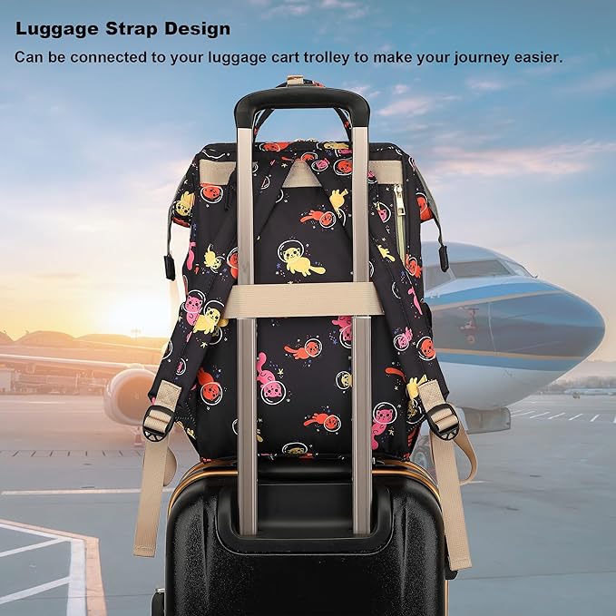 Laptop Backpack for Women Men, 15.6 inch College School Backpack Bookbag for Work/School/Travel/Business (Cat)