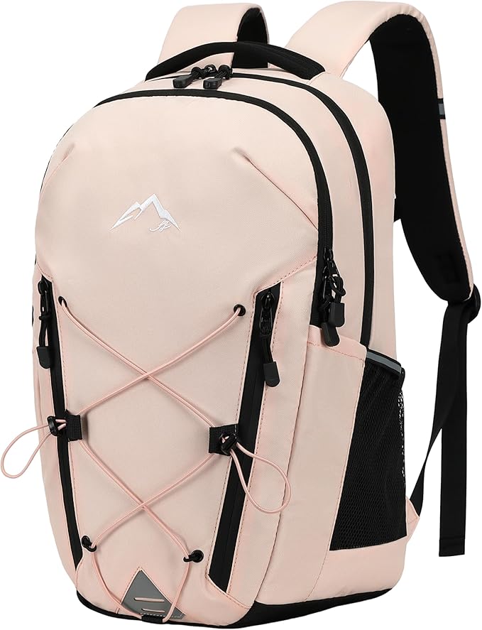AO ALI VICTORY Women's Laptop Backpack 15.6 inch,Travel Backpack for Men,College Bookbag, Lightweight Outdoor Sport Hiking Back Pack, Everyday Daypack, Pink