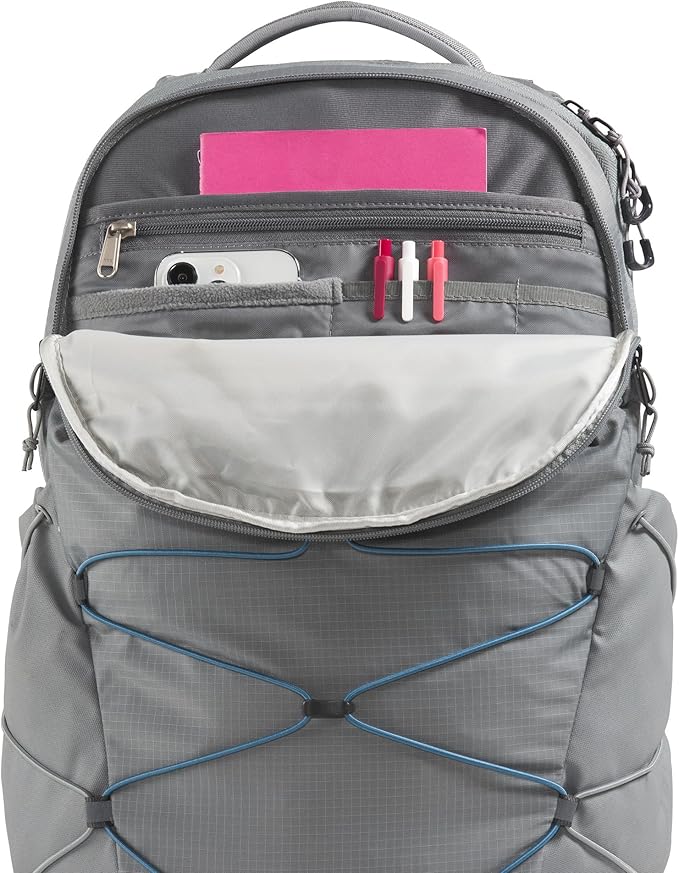 The North Face Borealis Commuter Laptop Backpack - Water Repellent, Laptop Sleeve, Large Main Compartment, Concrete, One Size