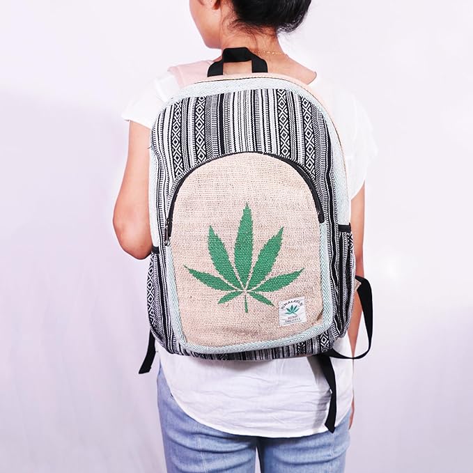 Anitya Hemp Backpack, Multi-Functional Pockets, Eco-Friendly, Unisex, Hiking Daypack, Durable Rucksack (AHLB013)