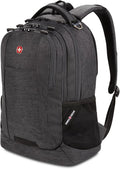 SwissGear 5505 Cecil 16” Laptop Backpack Charcoal – Daily Laptop Bag with Gear Attachment Options – Multiple Organizer Pockets & Padded Shoulder Straps
