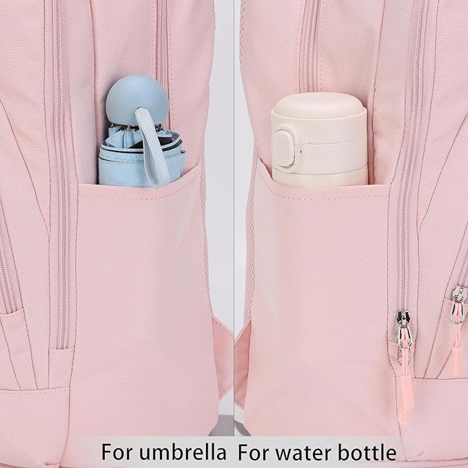 HEAD Waterproof Travel Backpack for Women, Lightweight 15.6 Inch Laptop Backpack with Shoes Compartment, Casual Daypack College Backpacks with 8 Pockets for Overnight/Sports Gym/Work/Fitness