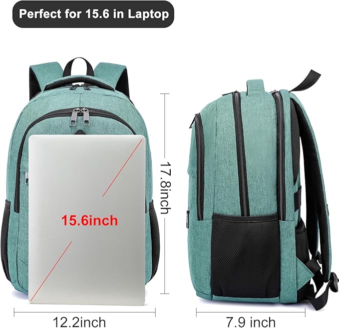 BIKROD Backpack for Girls Women, School Backpack for Teen Boys, Lightweight Casual High School Bookbag, Daily-use Travel Laptop Backpack Fits 15.6 Inch Notebook