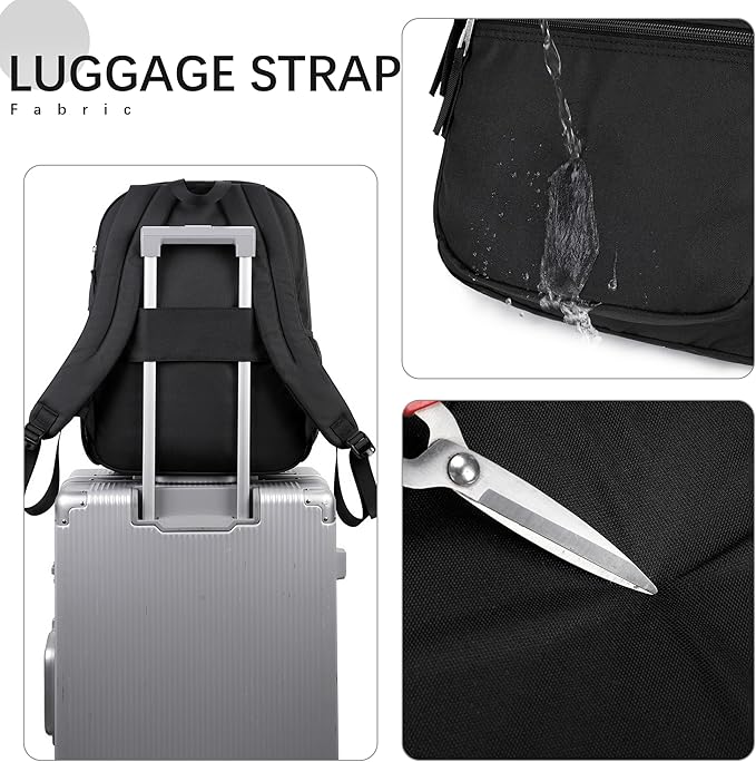 abshoo 32L Big Student Laptop Backpack For College Men Women Middle High School Teen Bookbag Travel Backpack Daypack (Black)