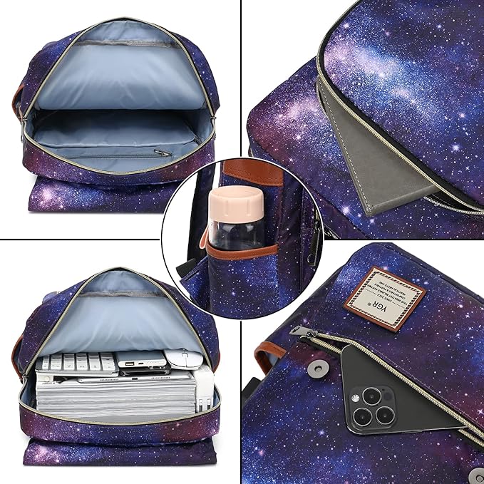 YGR Floral Laptop Backpack for Women, Female, School, Travel, Business, Outdoor Sports, Office, Work