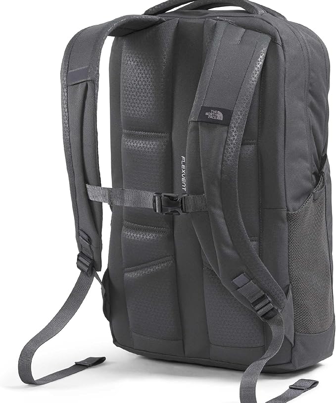 The North Face Jester Everyday Laptop Backpack - Commuter Daypack, Water Repellent, Laptop Sleeve, Anthracite Grey/Dust Orange, One Size