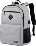 School Backpack for Teen Boys Girls, Choice for School and College Backpack, Comfortable 15.6 inch Laptop Bookbag, Grey