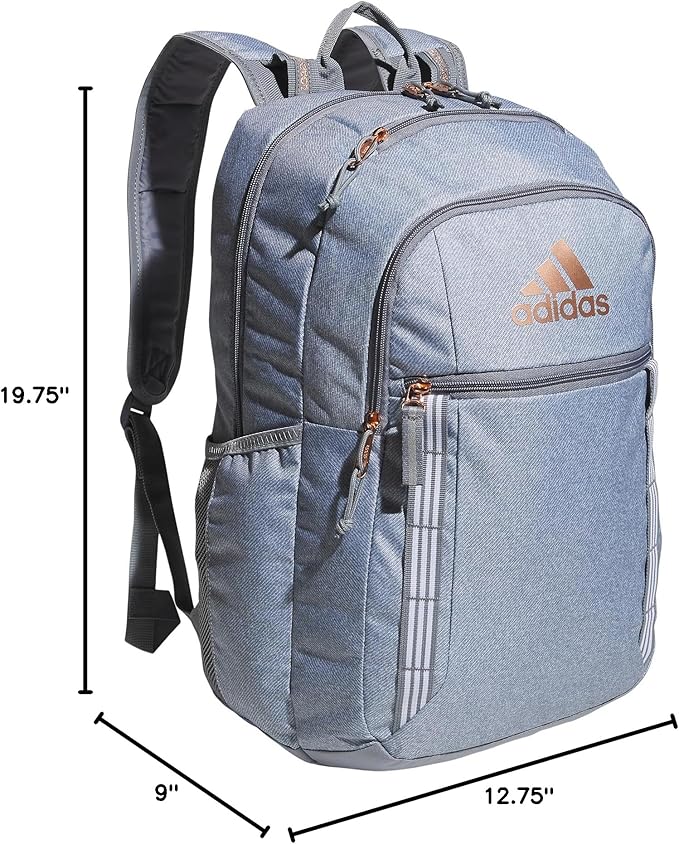 adidas Excel Backpack for Men & Women – Durable Large Athletic Laptop Bag