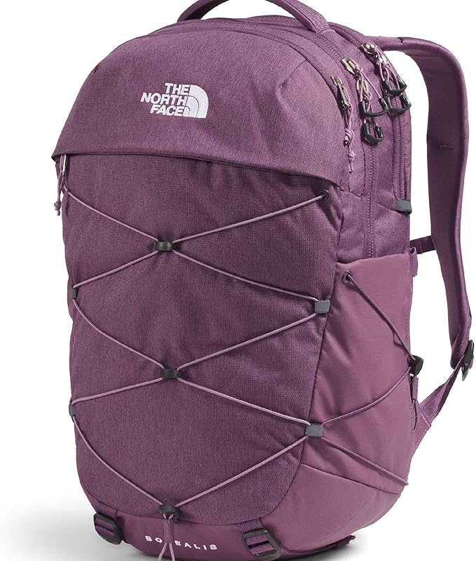 The North Face Women's Borealis Commuter Laptop Backpack - Everyday Travel Bag, Laptop Sleeve, Reflective Details, Chroma Purple Light Heather/Hushed Lavender, One Size
