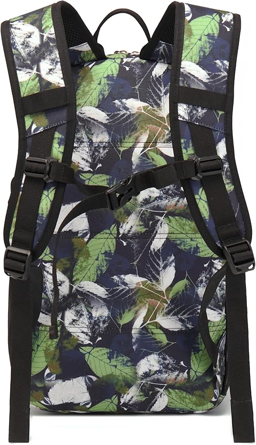 Military Tactical Backpack for Men Army 3 Days Assault Pack Bag with Molle System for Outdoor Adventures (green leaves, 30L)