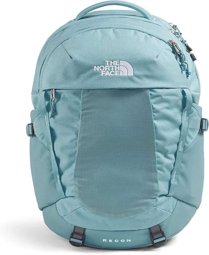 The North Face Women's Recon Everyday Laptop Backpack - Commuter Travel Bag, 18" Laptop Sleeve, Water-Repellent, Blue Eclipse Light Heather/Blue Eclipse, One Size