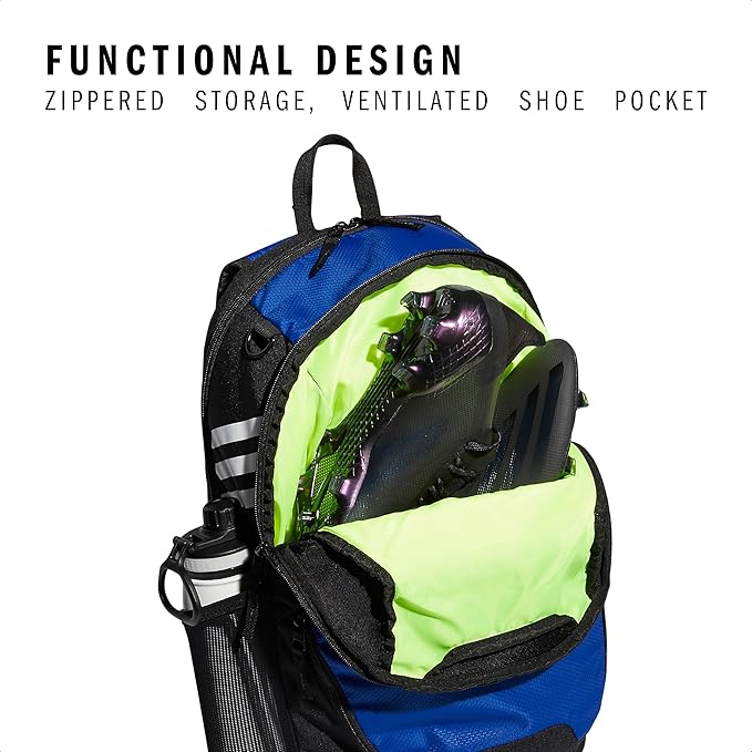 adidas Stadium 3 Soccer Backpack with Ball Pocket, 36L
