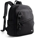 Women Mini Backpack with Wet Pocket and RFID Blocking Pocket, Small Backpack Purse for Gym, Work, College or Travel, Black