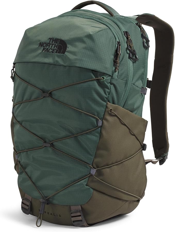 The North Face Borealis Commuter Laptop Backpack - Water Repellent, Laptop Sleeve, Large Main Compartment, Duck Green/New Taupe Green, One Size