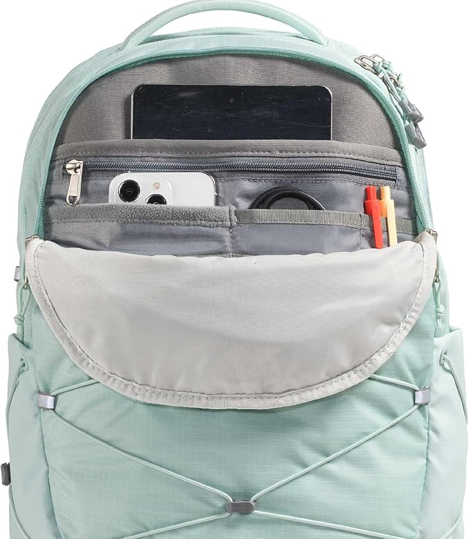 The North Face Women's Borealis Commuter Laptop Backpack - Everyday Travel Bag, Laptop Sleeve, Reflective Details, Opal Frost, One Size