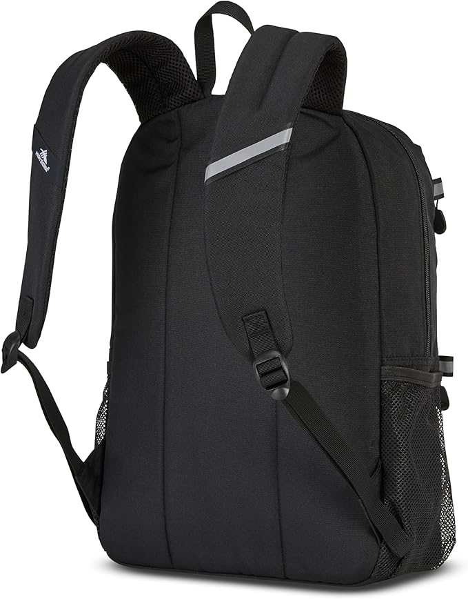 High Sierra Everclass Backpack - Travel or Work Laptop Bookbag with 360° Reflectivity, Dual Water Bottle Pockets & Fits Laptops Up To 15.6”, One Size, True Navy