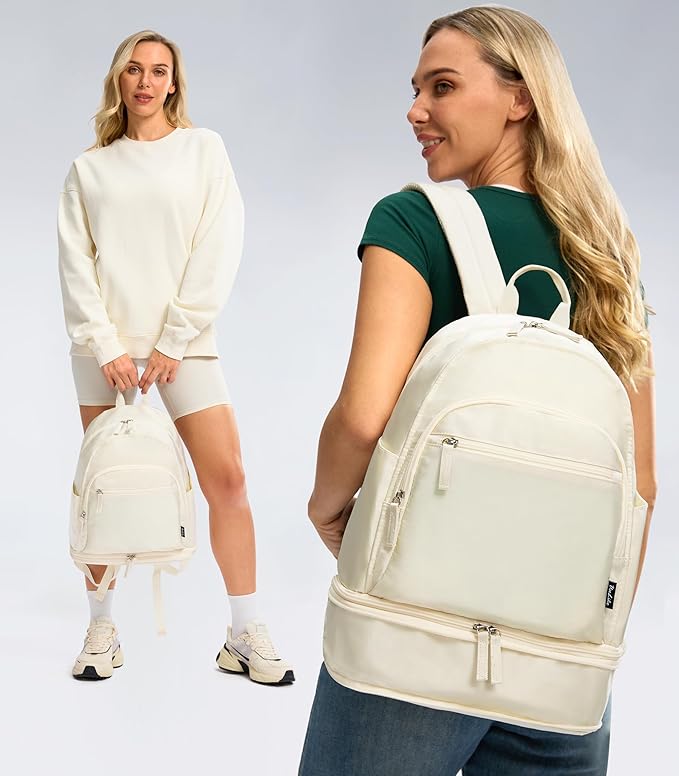 Gym Backpack for Women Men, Lightweight Gym Bag with Shoe Compartment, Waterproof Workout Backpack with Wet Pocket