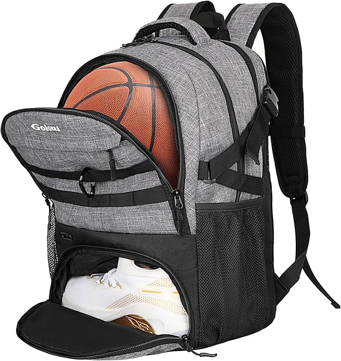 Soccer Backpack for Men and Women,Sports Bag with Ball Compartment,Gym Backpack with Shoe Compartment